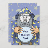 ウィザードと顔 招待状 (正面/裏面)