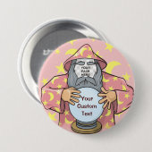 ウィザードと顔 缶バッジ (正面&裏面)