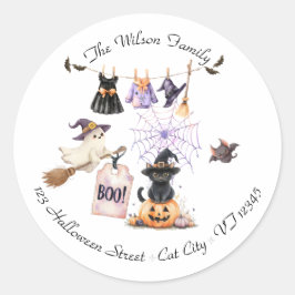 ウィザードなハロウィンパーティー 魔法使いとスリリングな夜 ラウンドシール