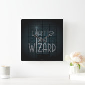 ウィザードになりたい スクエア壁時計 (ホーム)