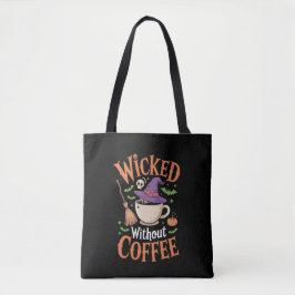 ウィザードになれない朝 コーヒーなしのハロウィンハット トートバッグ