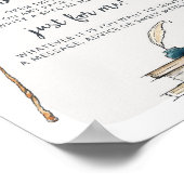 ウィザードのゲストブックのメモリブックの署名 ポスター (角)