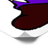 ウィザードのポスタープリント-ファンタジー – 紫 – 子供 ポスター (角)