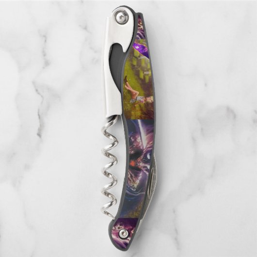 ウィザードのルーズコルクねじボトル開口器 ソムリエナイフ (正面)