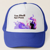 ウィザードの上に手書きの「渡さない」 キャップ (正面)