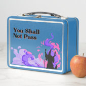 ウィザードの上に手書きの「渡さない」 メタルランチボックス (インサイチュ)