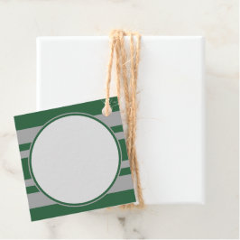 ウィザードの緑と灰色のダイヤ空白のモンド フェイバータグ