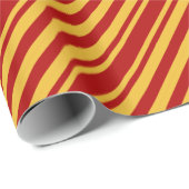 ウィザードの赤と金ゴールド ラッピングペーパー (ロールコーナー)