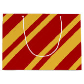 ウィザードの赤と金ゴールド ラージペーパーバッグ (正面)