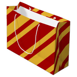 ウィザードの赤と金ゴールド ラージペーパーバッグ