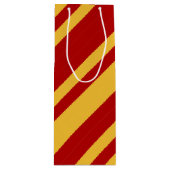 ウィザードの赤と金ゴールド ワインギフトバッグ (正面)