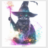 ウィザードのCat魔法 シール (シート)