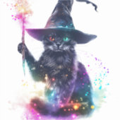 ウィザードのCat魔法 シール (正面)