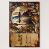 ウィザードアートプリントファンタジー魔術魔法工芸品 ジグソーパズル (縦)