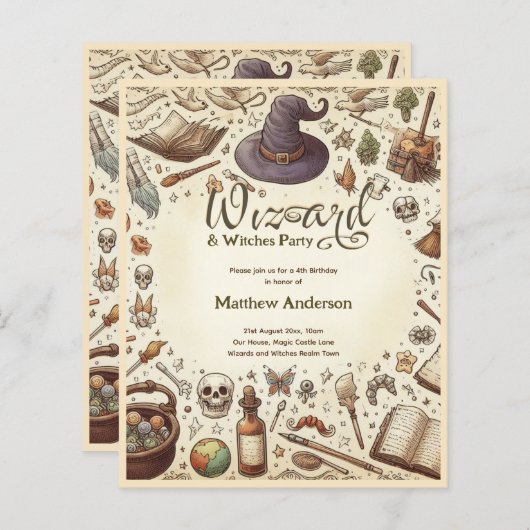 ウィザードウィッチパーティー魔法のワンズハットヴィンテージ (正面/裏面)