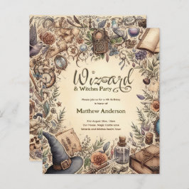 ウィザードウィッチパーティー魔法ヴィンテージワンズハット