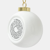 ウィザードオズ勇気引用文オーナメント セラミックボールオーナメント (右)