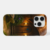 ウィザードカタツムリの貝殻コテージ 魔法の森 スリム iPhoneケース (裏面横)