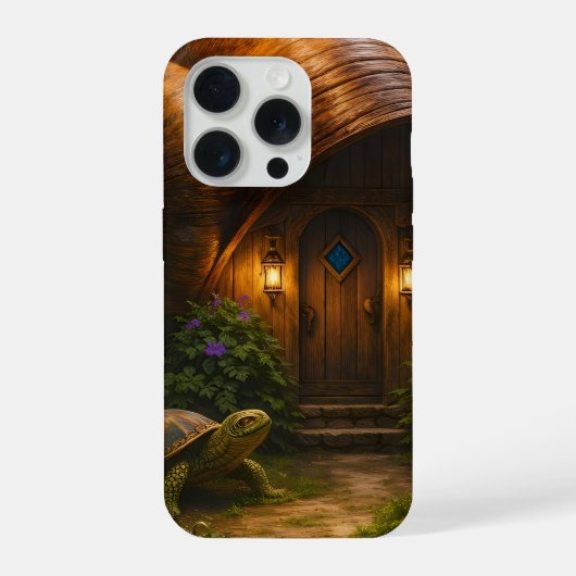 ウィザードカタツムリの貝殻コテージ 魔法の森 スリム iPhoneケース (裏面)
