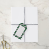 ウィザードグリーンとグレーの空白のギフトラベル ギフトタグ (より糸付き)