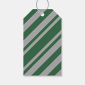 ウィザードグリーンとグレーの空白のギフトラベル ギフトタグ (裏面)