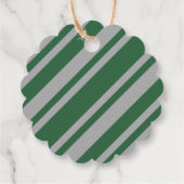 ウィザードグリーンとグレーの空白の鱗片状 フェイバータグ (裏面)