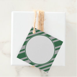 ウィザードグリーンとグレー空白のの四角形 フェイバータグ