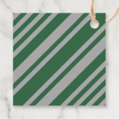 ウィザードグリーンとグレー空白のの四角形 フェイバータグ (裏面)