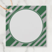 ウィザードグリーンとグレー空白のの四角形 フェイバータグ (正面)