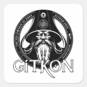 ウィザードシール | GitKon：コードフェローシップ スクエアシール (正面)