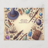 ウィザードテーマパーティマジカルヴィンテージワンズ帽子 (裏面)