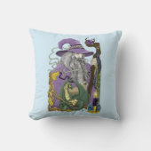 ウィザードドラゴンパープルファンタジー クッション (正面)