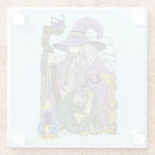 ウィザードドラゴンファンタジー紫 ガラスコースター (裏面)