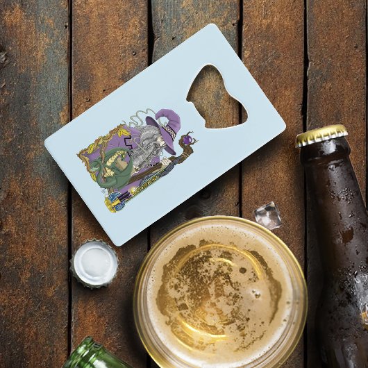 ウィザードドラゴンファンタジー紫 クレジットカード栓抜き