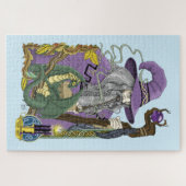 ウィザードドラゴンファンタジー紫 ジグソーパズル (横)