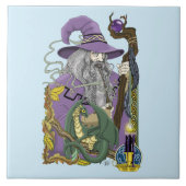 ウィザードドラゴンファンタジー紫 タイル (正面)