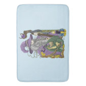 ウィザードドラゴンファンタジー紫 バスマット (正面縦)