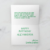 ウィザードナイトドラゴン妖精の物語キッズファブカラフル カード (内部)