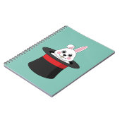 ウィザードハットの可愛いバニー ノートブック (左側)