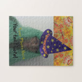 ウィザードハットフォトハロウィーンジグソーパズルの追加 ジグソーパズル (横)