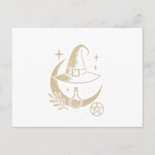ウィザードハットポストカード – ウィッチー&マジカル ポストカード (正面)