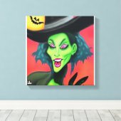 ウィザードハロウィンウィッチ キャンバスプリント (インサイチュ (ウッドフロア))