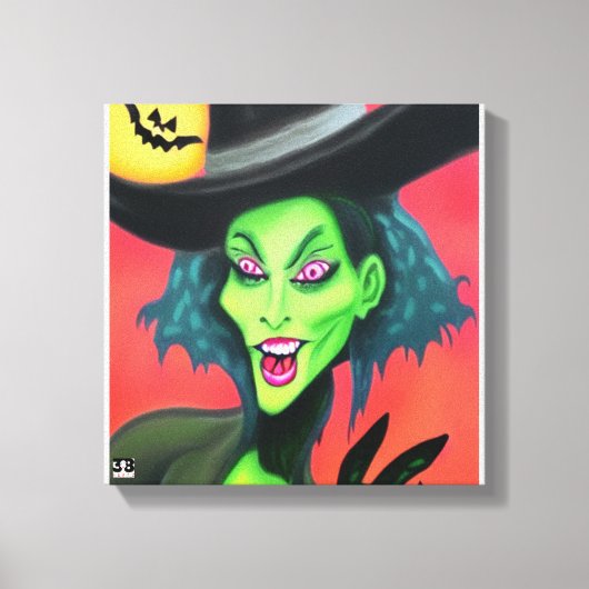 ウィザードハロウィンウィッチ キャンバスプリント (正面)
