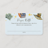 ウィザードハロウィンボーイおむつラッフルベビーシャワー エンクロージャーカード (正面)