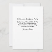 ウィザードパンプキンウィッチハロウィーン格言ホリデイ 招待状 (裏面)