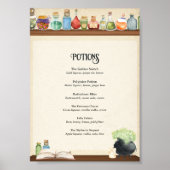 ウィザードパーティーカクテルメニューカードポスター ポスター (正面)