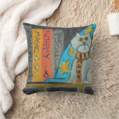 ウィザードフォークアートマジカルエピックおもしろいキャット絵画ズ クッション (ブランケット)