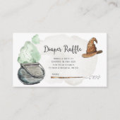 ウィザードベビーシャワーおむつラッフルカード エンクロージャーカード (正面)