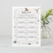 ウィザードベビーシャワーベビートリビアゲーム 招待状 (スタンド正面)