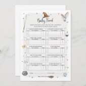 ウィザードベビーシャワーベビートリビアゲーム 招待状 (正面/裏面)